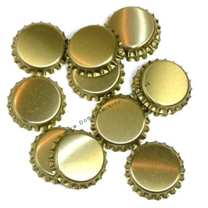 Korunkové uzávery, priemer 29mm - zlaté