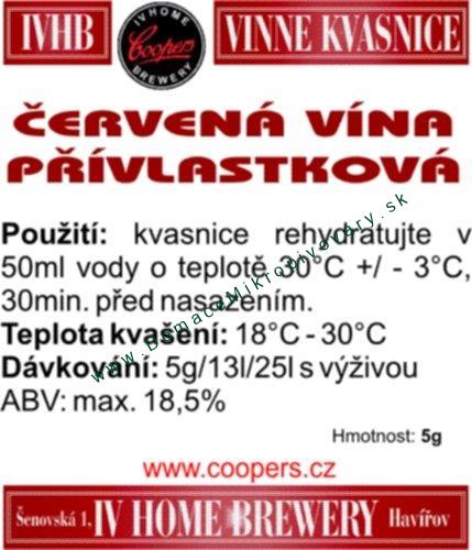 Kvasinky - červené vína prívlastkové (5g)