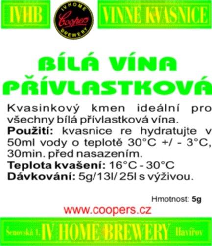 Kvasinky - biele vína prívlastkové (5g)