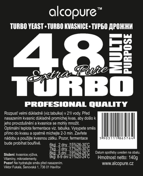  Kvasinky - TURBO 48 (140g)