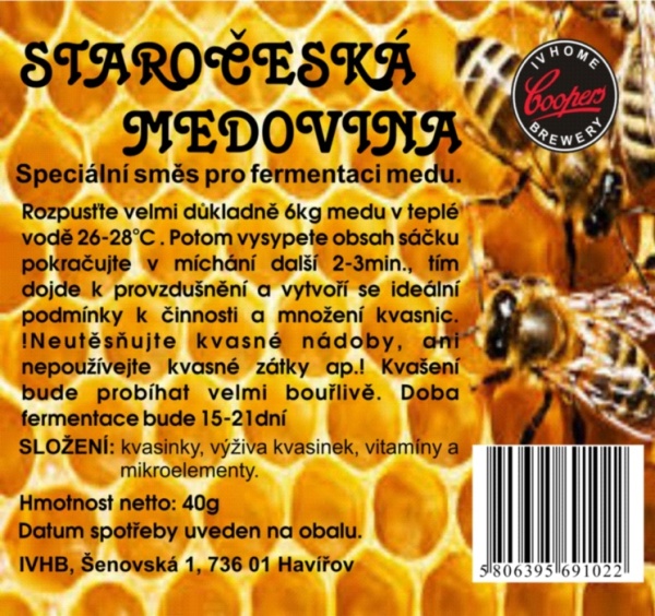 Kvasinky - staročeská medovina (40g)